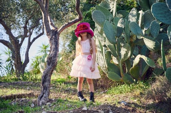 βαπτιστικό σύνολο ροζ τούλι σε προσφορά