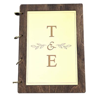 Χειροποίητο ξύλινο ευχολόγιο με μονογράμματα