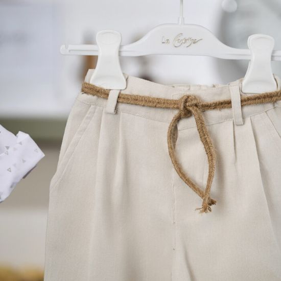 εκρού παντελόνι τύπου baggy