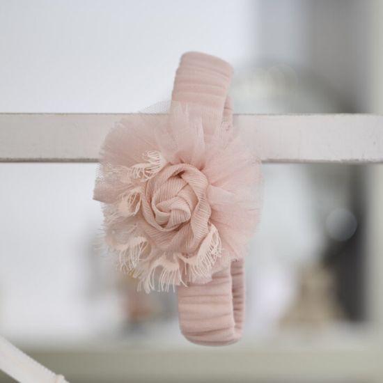 κορδέλα μαλλιών, διακοσμημένη με υφασμάτινο λουλούδι