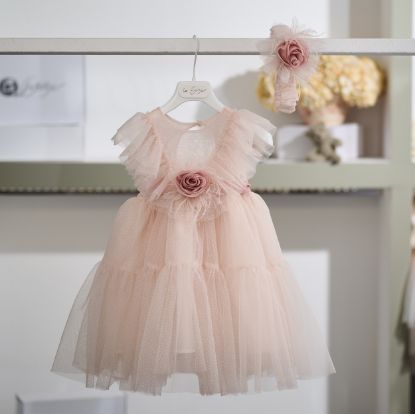 Αέρινο βαπτιστικό φόρεμα