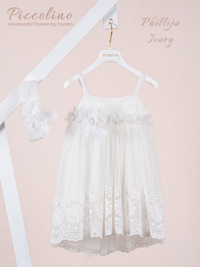 Βαπτιστικό φόρεμα Piccolino Philippa Ivory