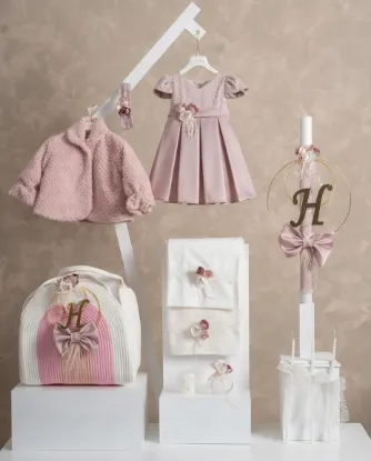 Picture of Πακέτο βάπτισης για κορίτσι Piccolino PKT-CARLA-PINK-FURPINK-BAGPINK