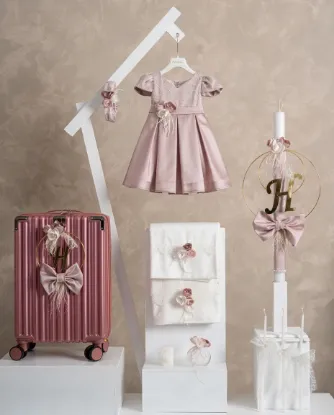 Picture of Πακέτο βάπτισης για κορίτσι Piccolino PKT-CARLA-PINK-VALITSA